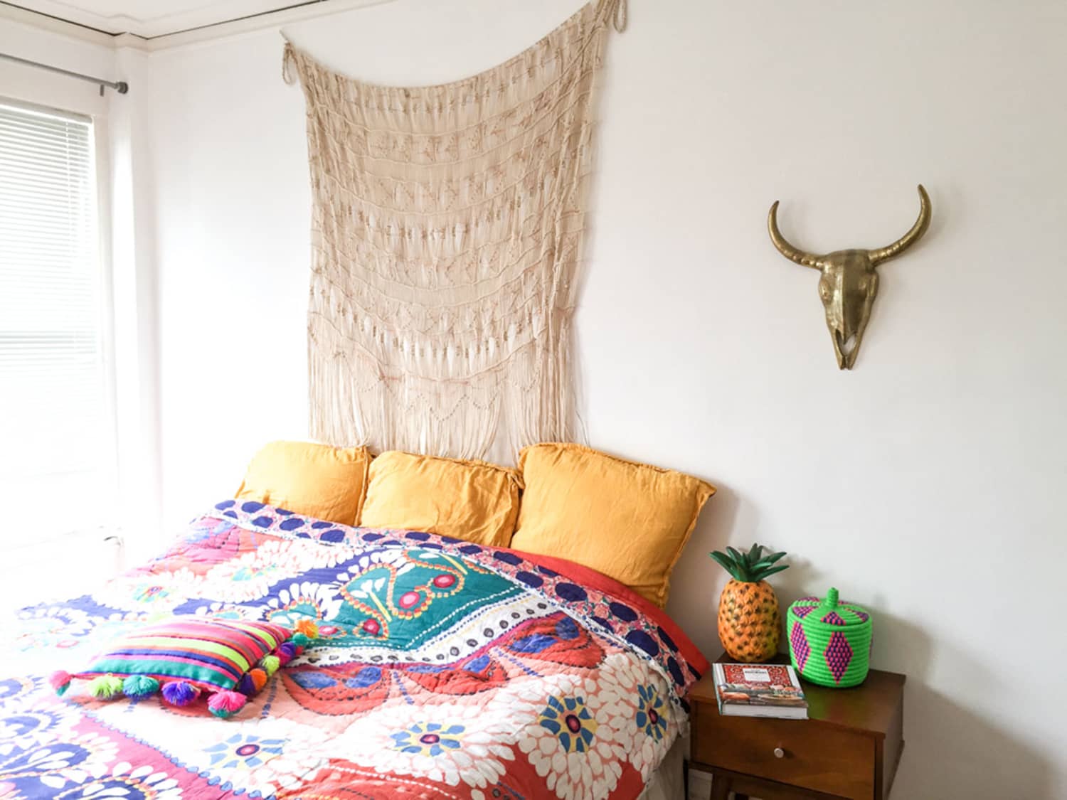 This Bedroom Proves Your Rental Can Be Colorful Even If