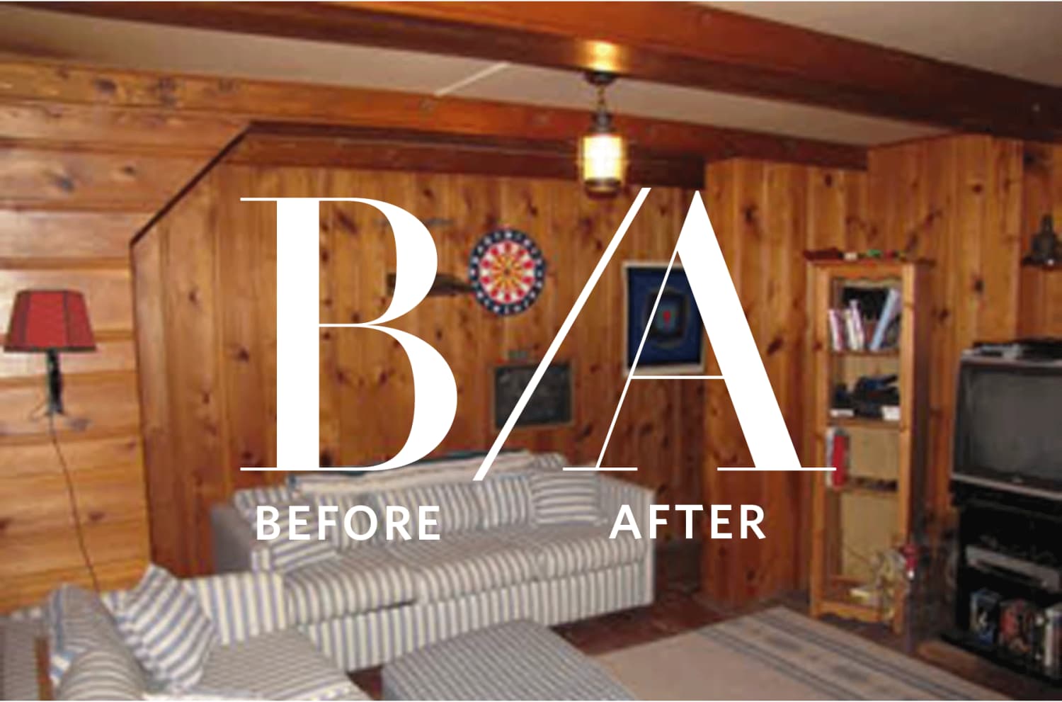 Wood Panel Basement DIY Makeover | Apartment Therapy