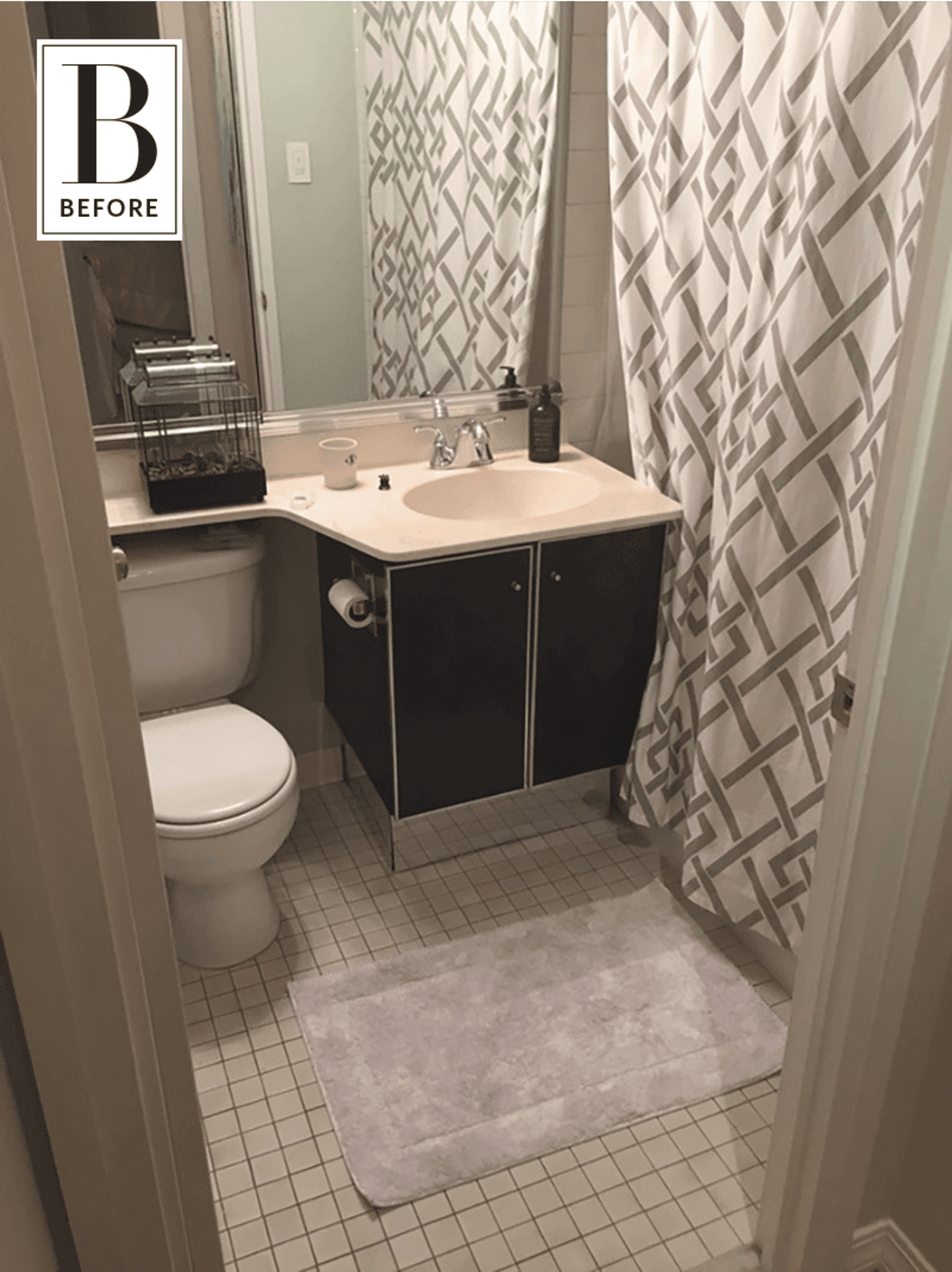 Before & After A Boring Bathroom Gets a Luxurious New Look Apartment