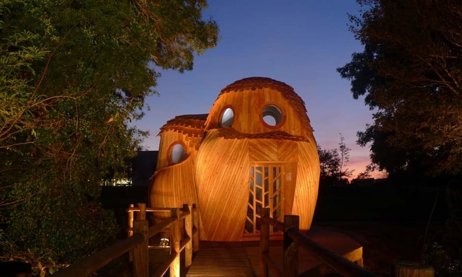 You Can Stay In This OwlShaped Cabin For Free Apartment Therapy