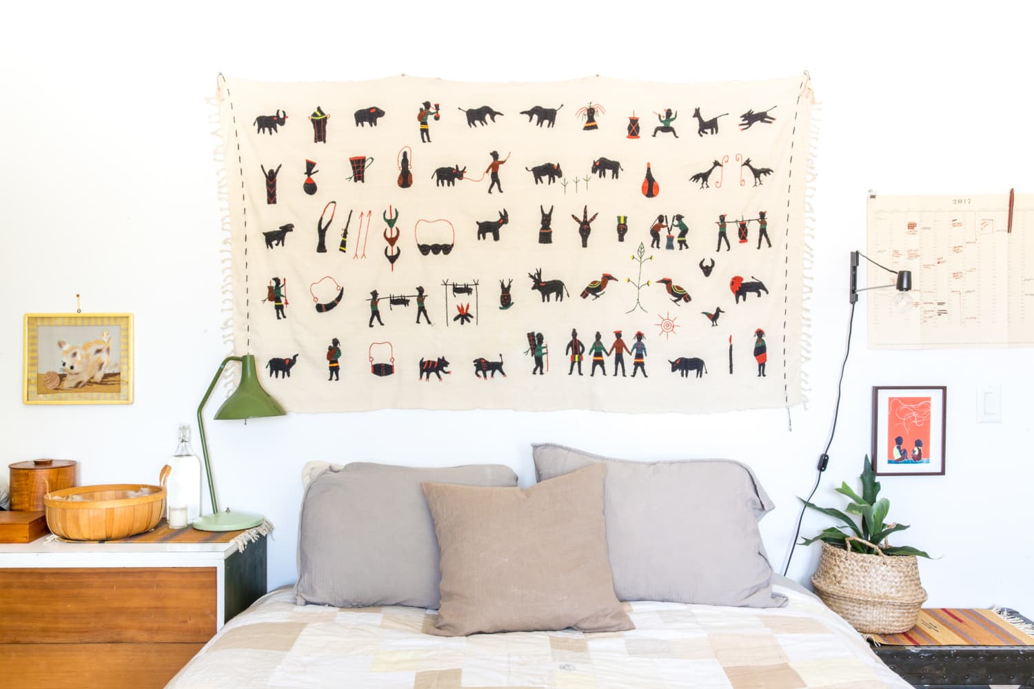 Small Apartment Tapestry: A Touch of Art and Culture in a Cozy Space