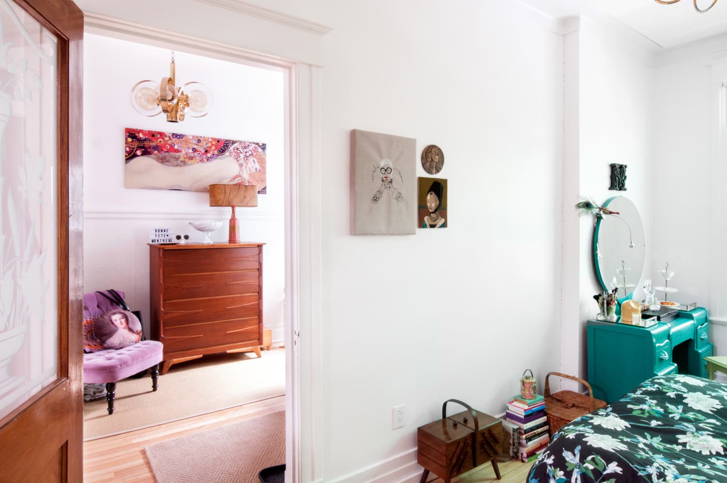 House Tour Montreal Condo with Vintage Eclectic Decor Apartment Therapy