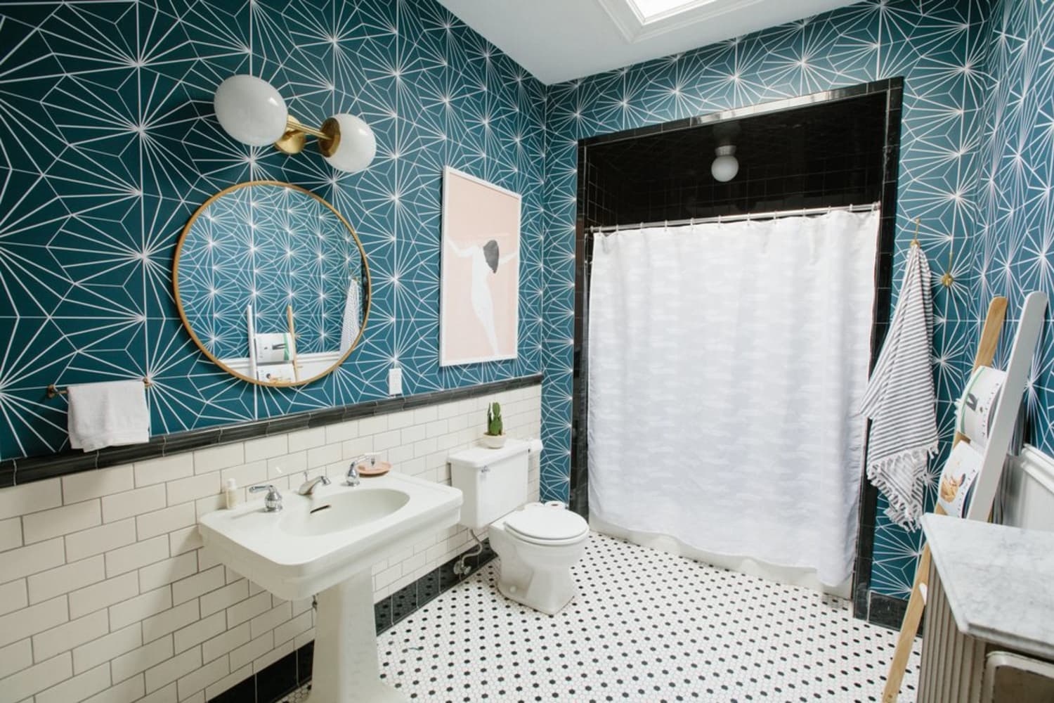 Renter Friendly Wallpaper - Removable Graphic Wallpaper | Apartment Therapy