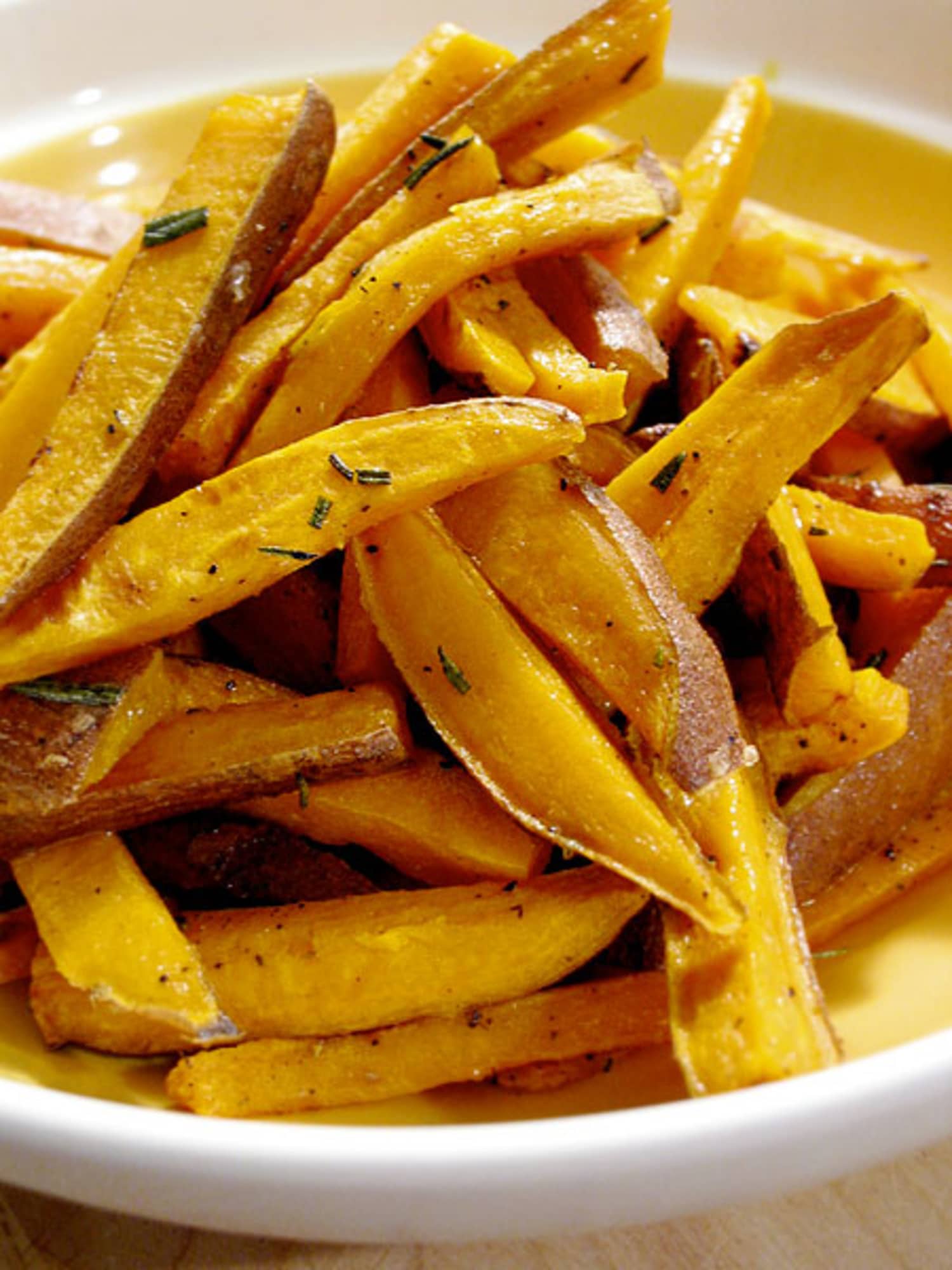 Recipe Roasted Sweet Potato Sticks with Rosemary Kitchn