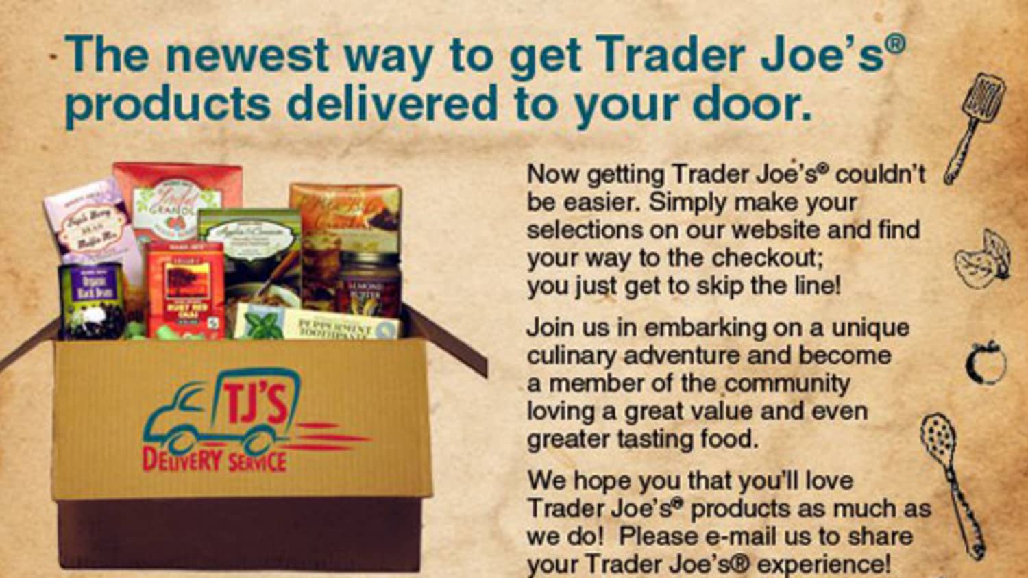 TJ’s Delivery Service Trader Joe’s Groceries to Your Door Kitchn