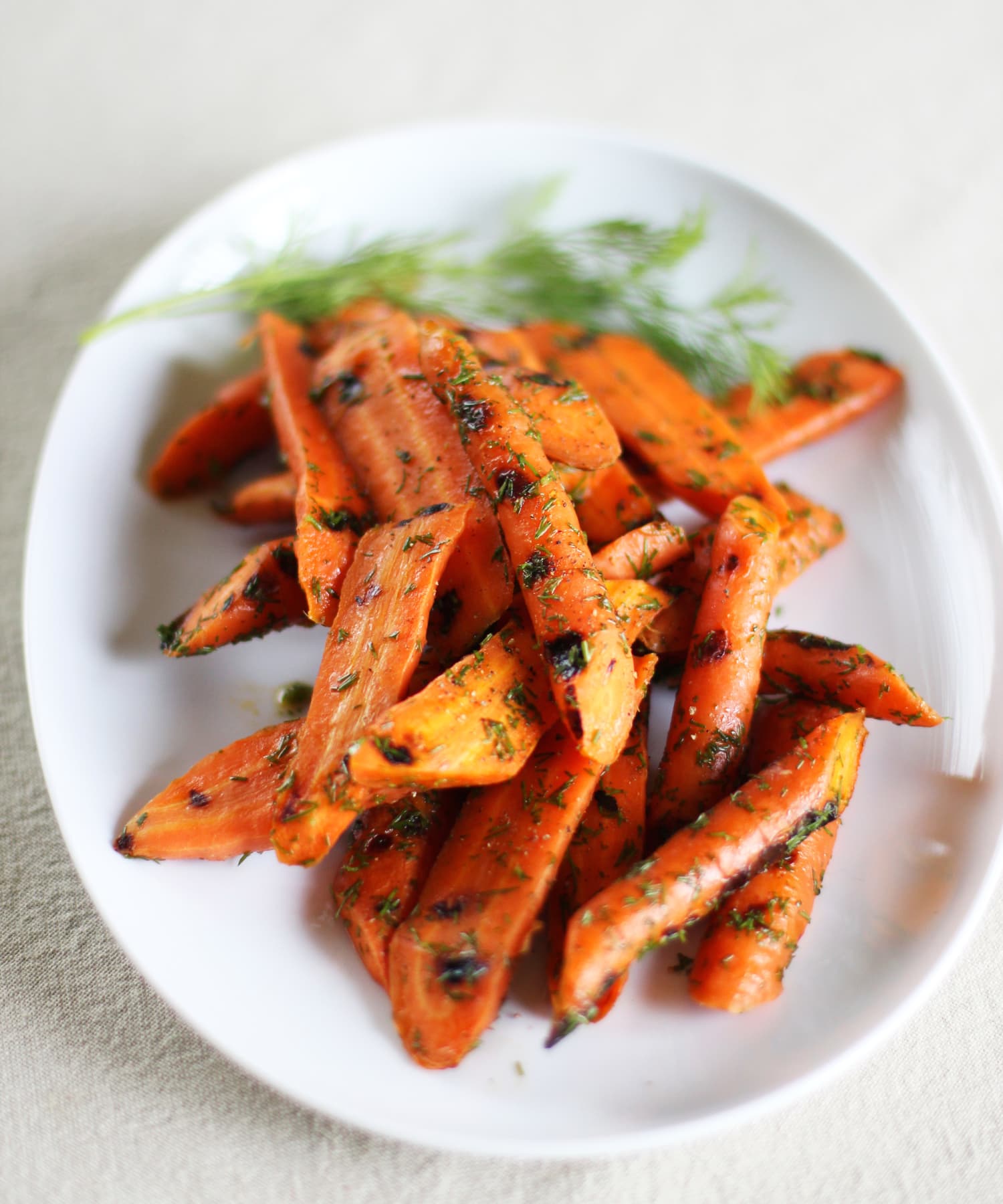 Easy Vegetable Recipe Grilled Carrots with Lemon and Dill Kitchn