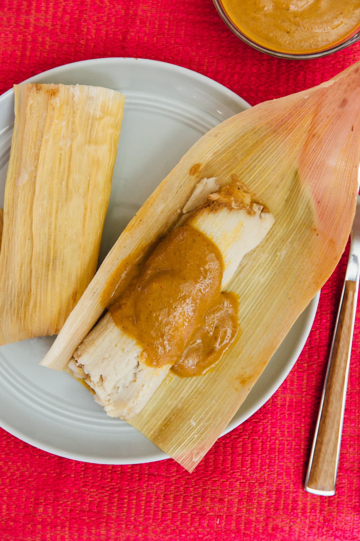 Recipe: Chicken Tamales with Pumpkin Mole | Kitchn