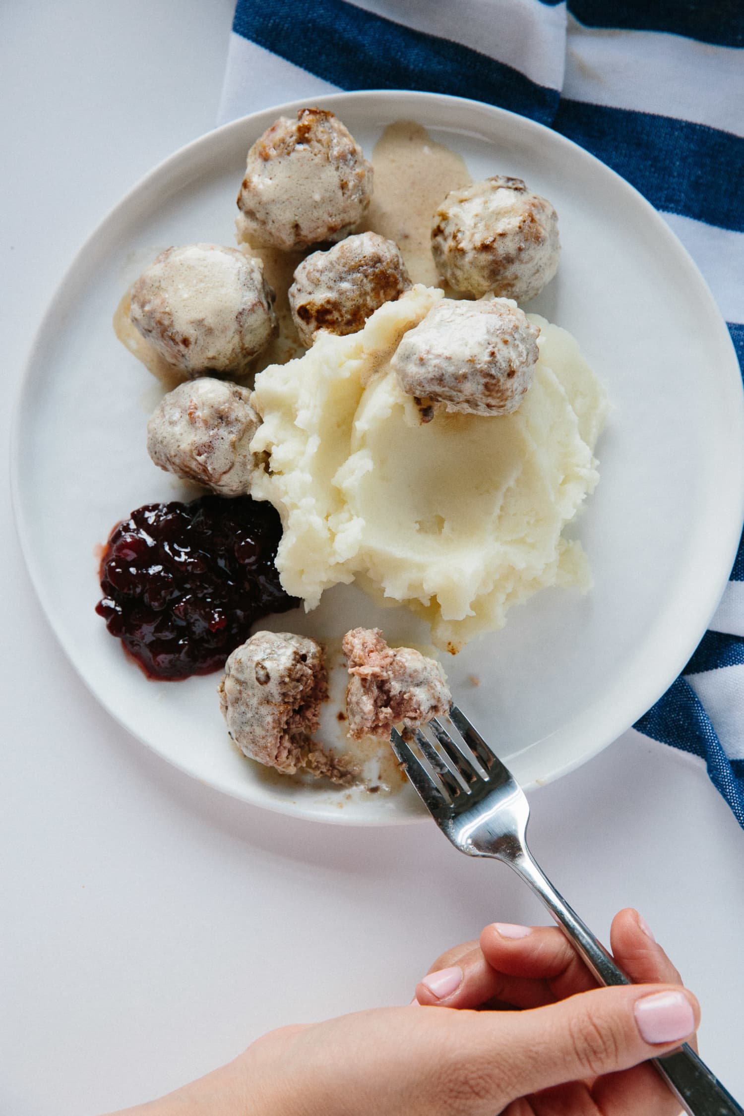 How To Make Classic Swedish Meatballs With Sour Cream Gravy Kitchn