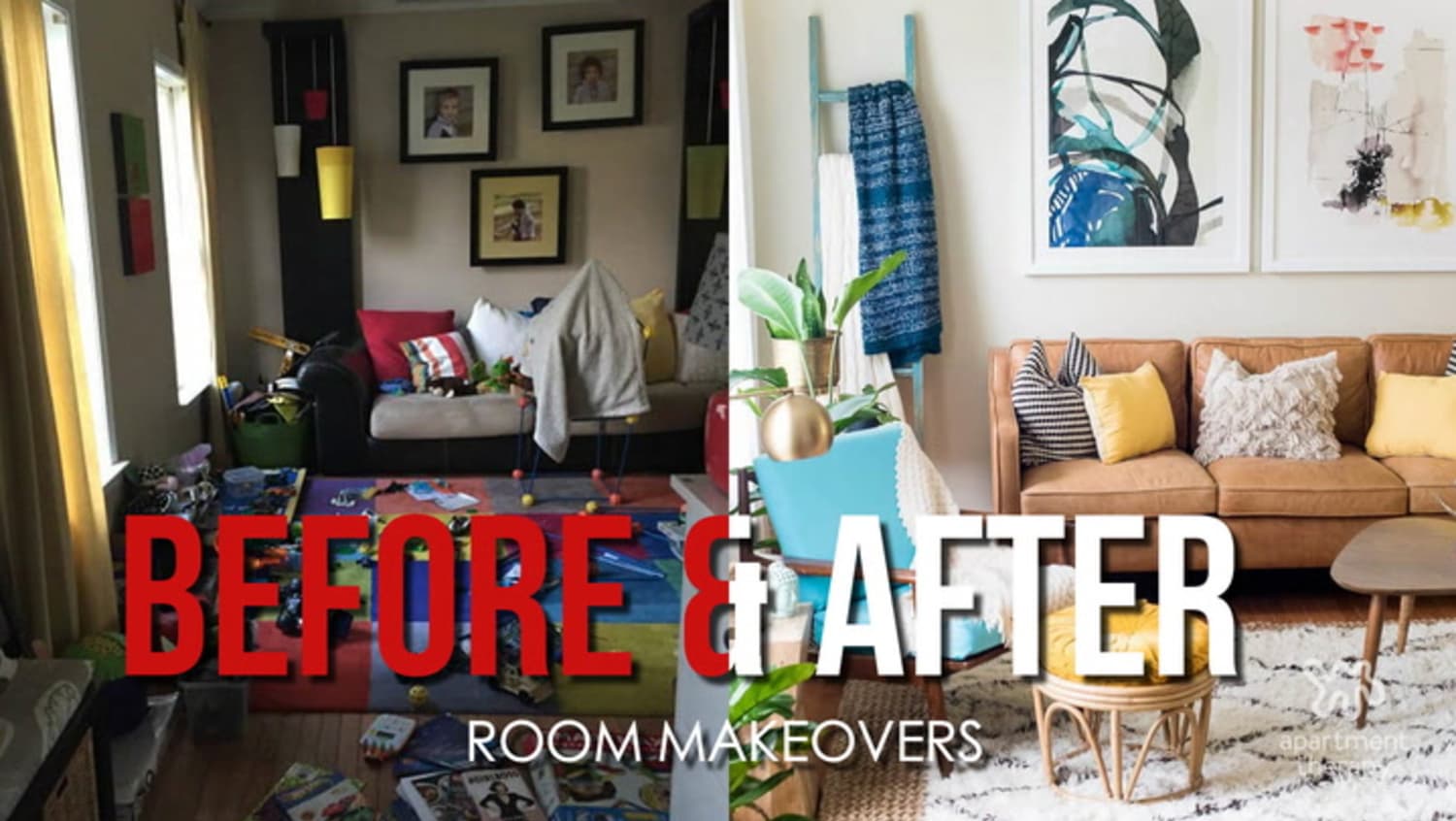 Before and After Whole Room Makeovers Apartment Therapy
