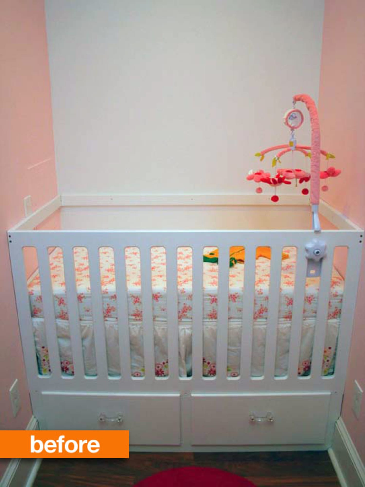 Before & After DIY Crib Turned Toddler Bed (Turned Crib Again