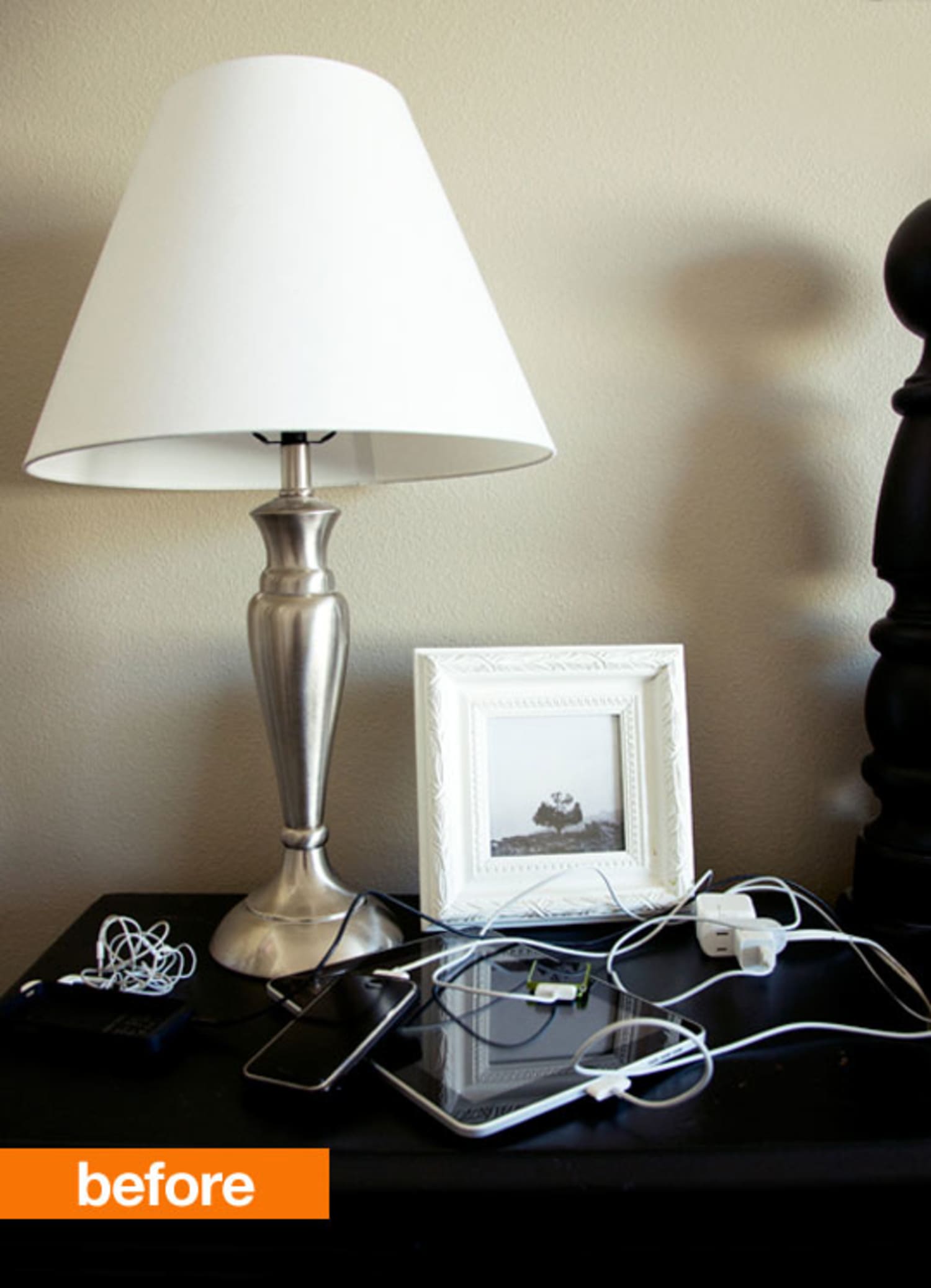 Before & After Natalme’s DIY 7 Nightstand Cable Organizer Apartment