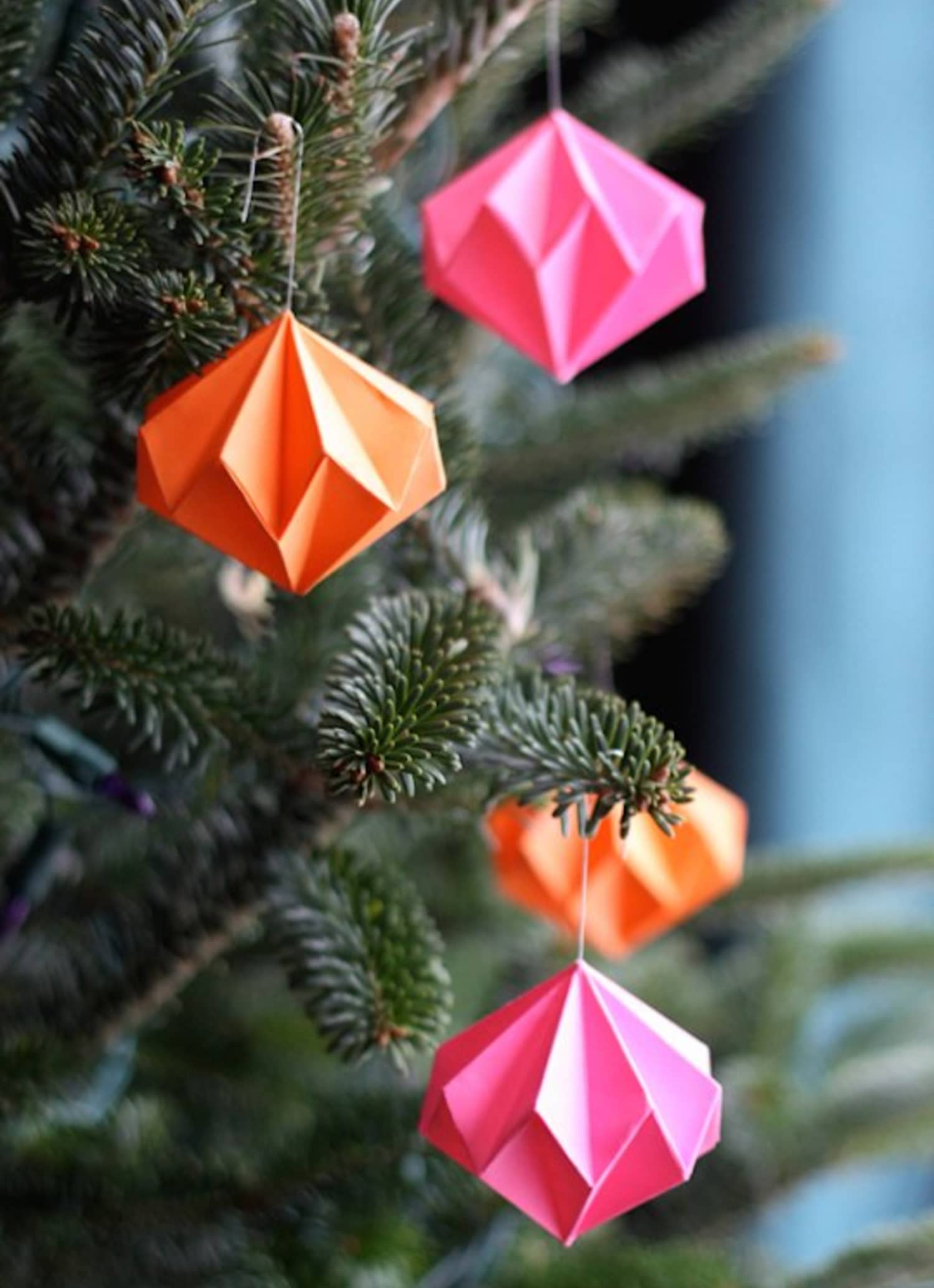 Origami Christmas Ornaments Apartment Therapy