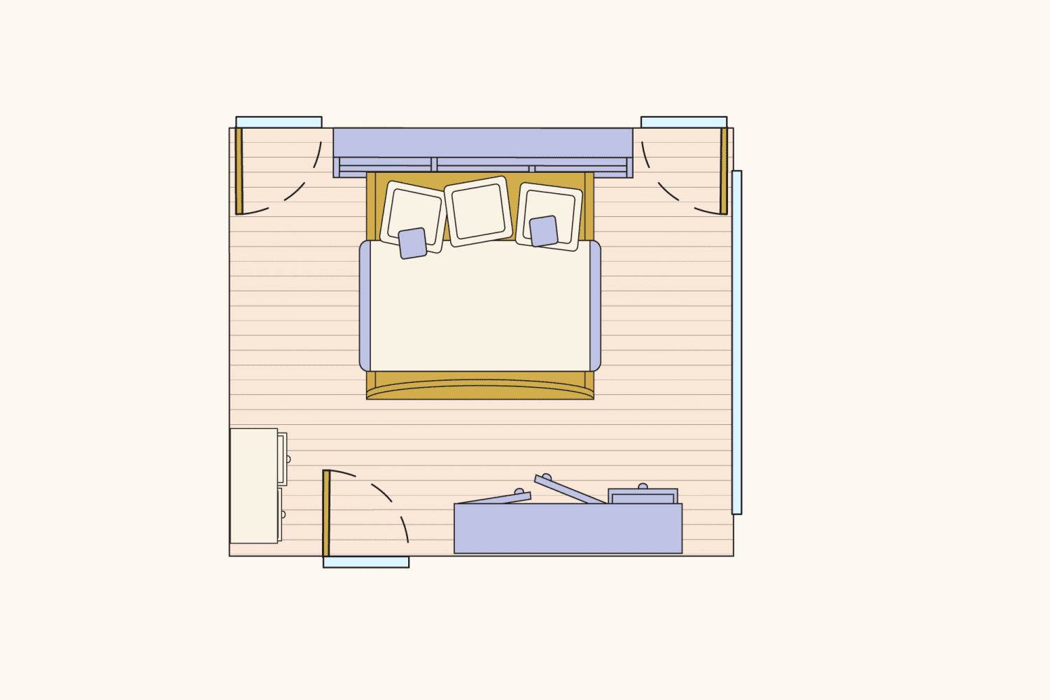 8x11 bedroom furniture layout