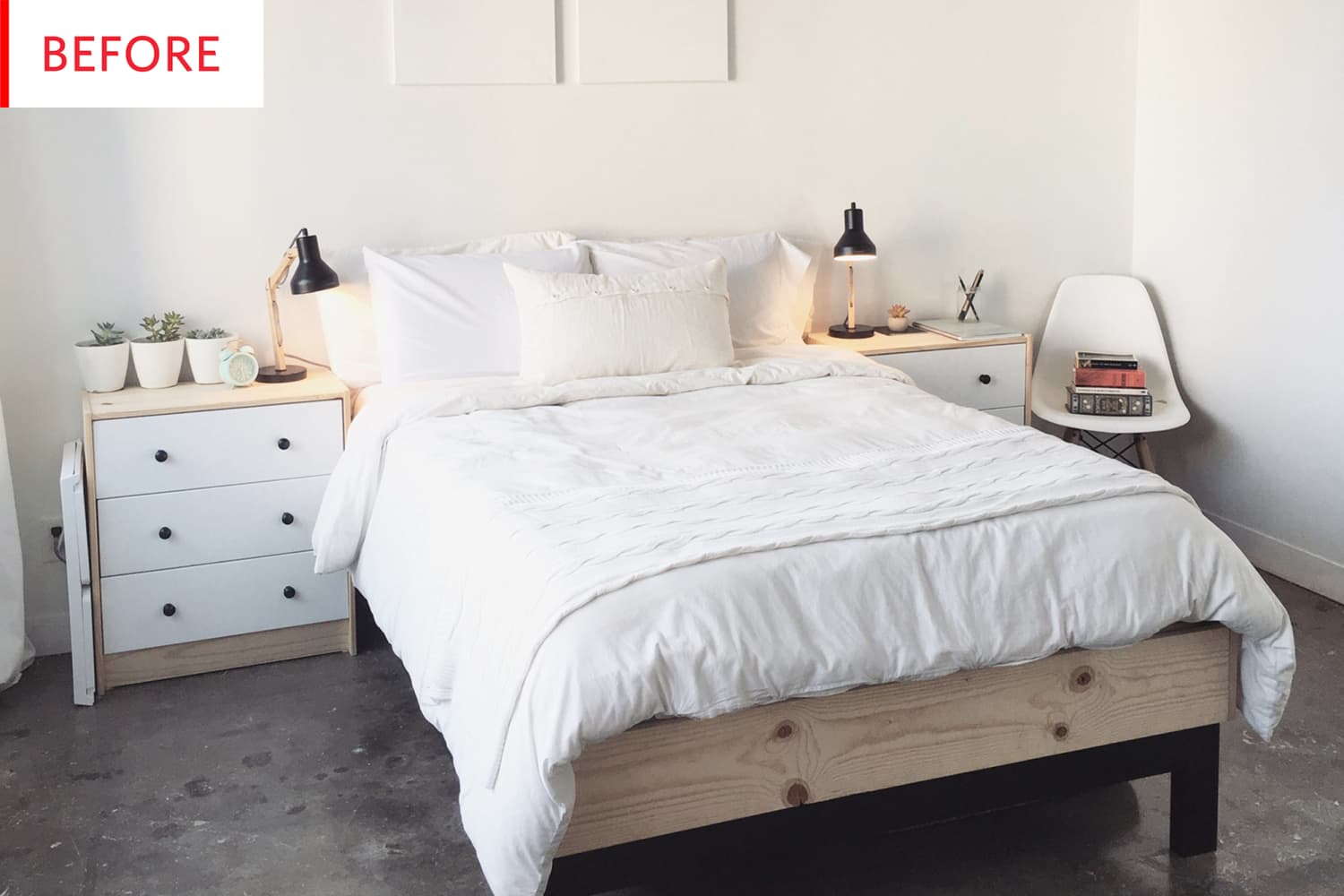 IKEA Storage Bed Hack Before After Apartment Therapy