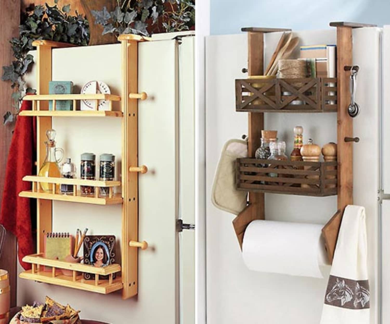 Small Space Solution Refrigerator Side Shelf Kitchn