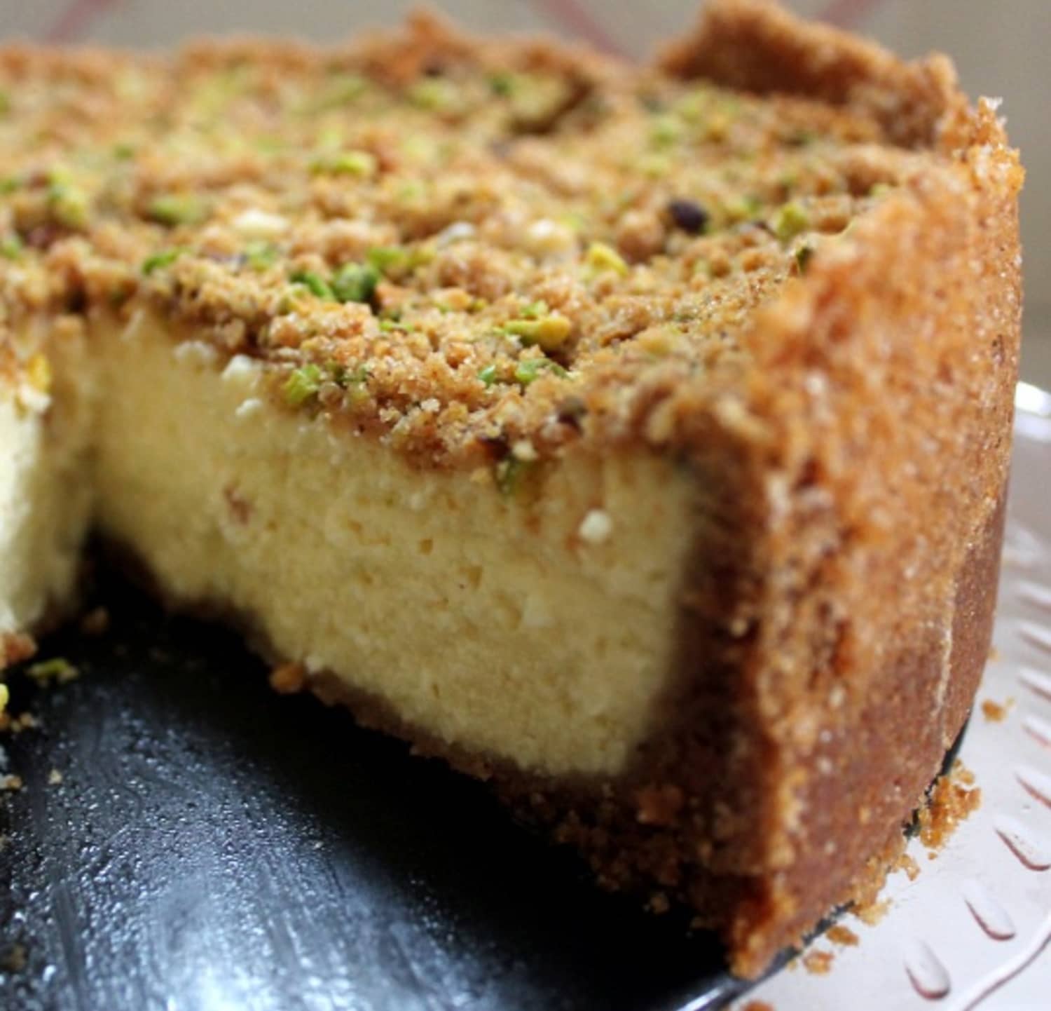 Recipe Graham Cracker Crusted and Pistachio Flecked Cheese Torte Kitchn