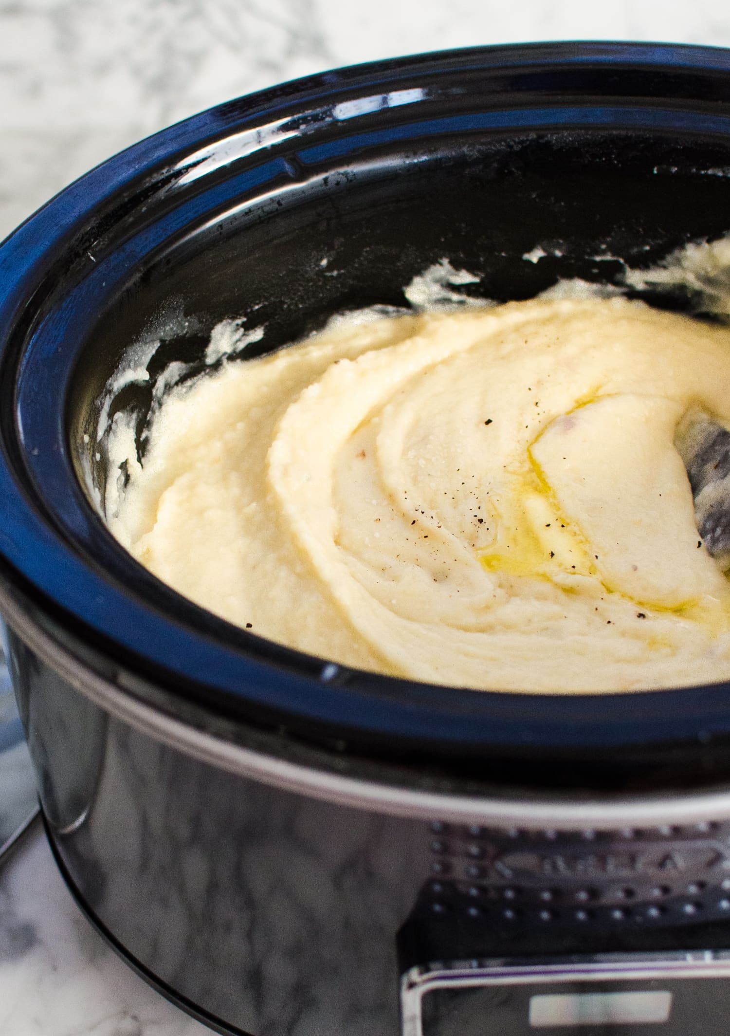 Crock Pot Mashed Potatoes Easy Slow Cooker Recipe Kitchn