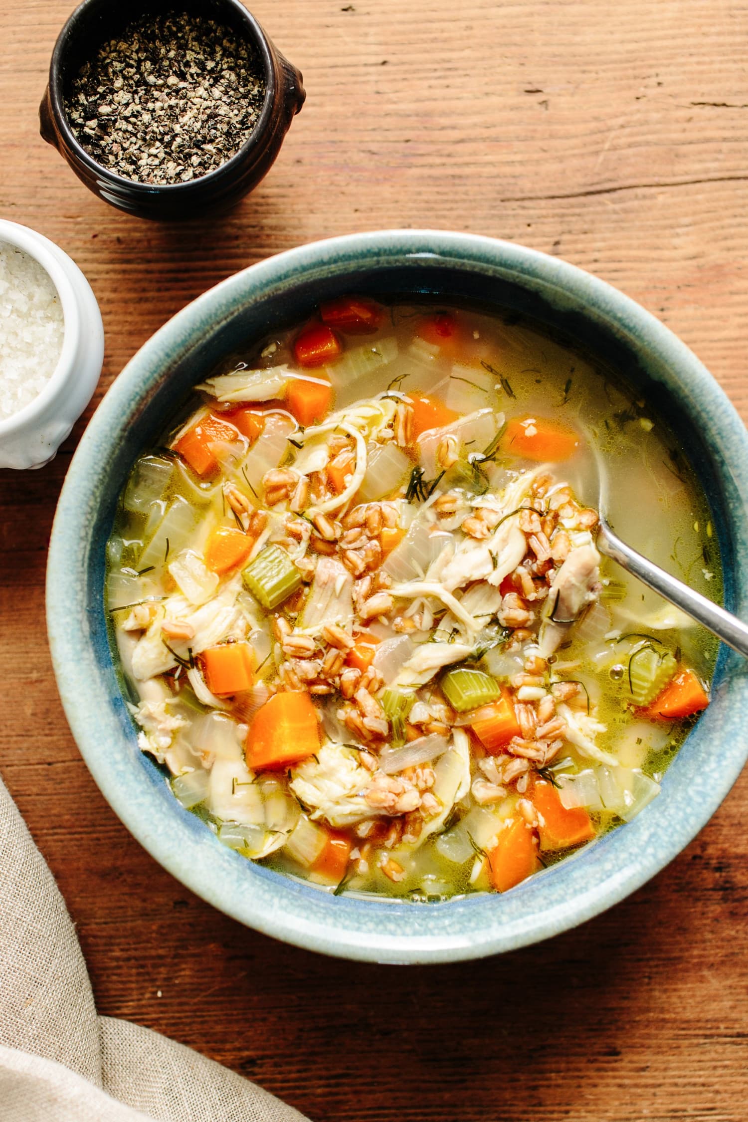 Recipe Chicken Soup with Fennel and Farro Kitchn