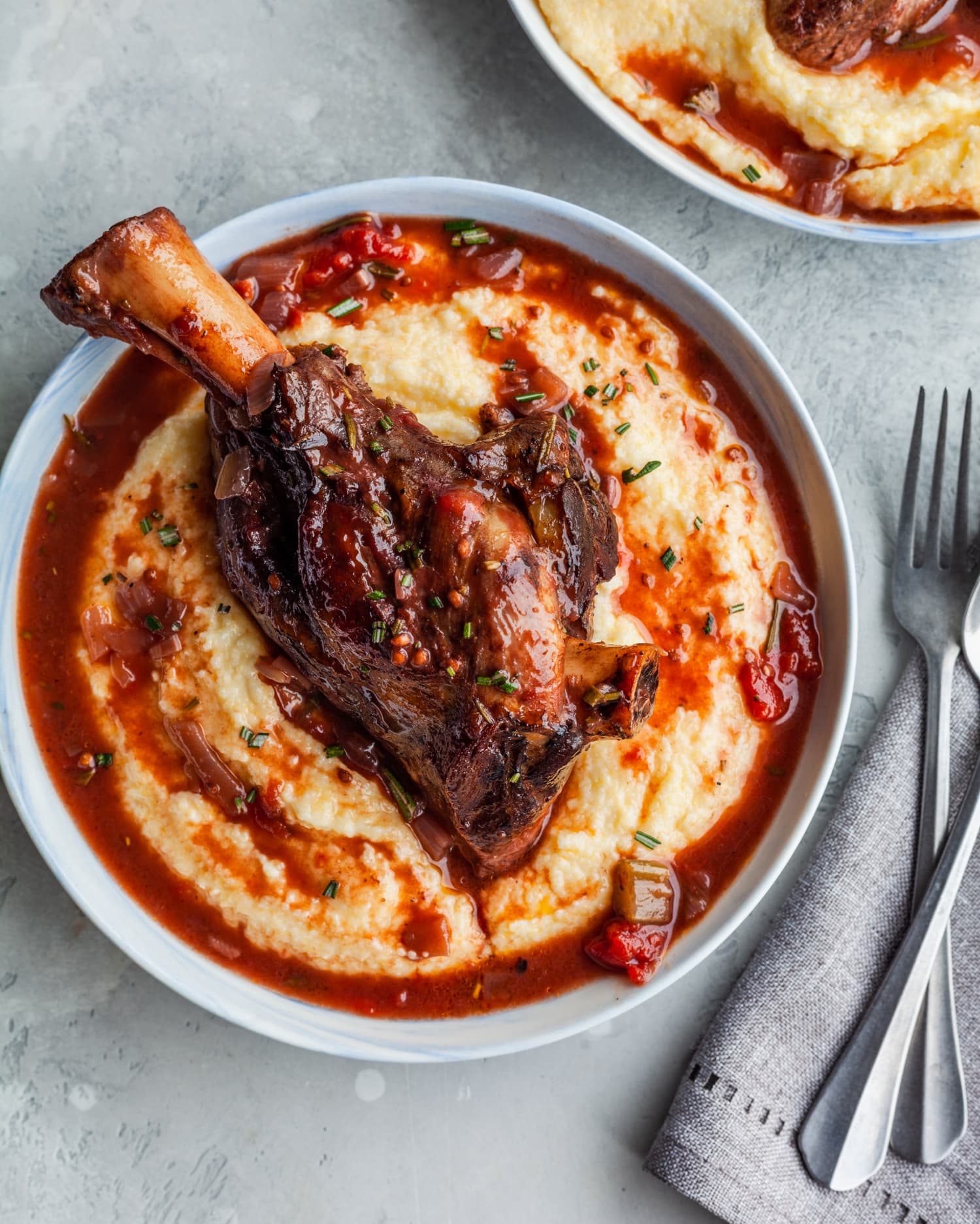 Braised Veal Shanks with Rosemary and Thyme