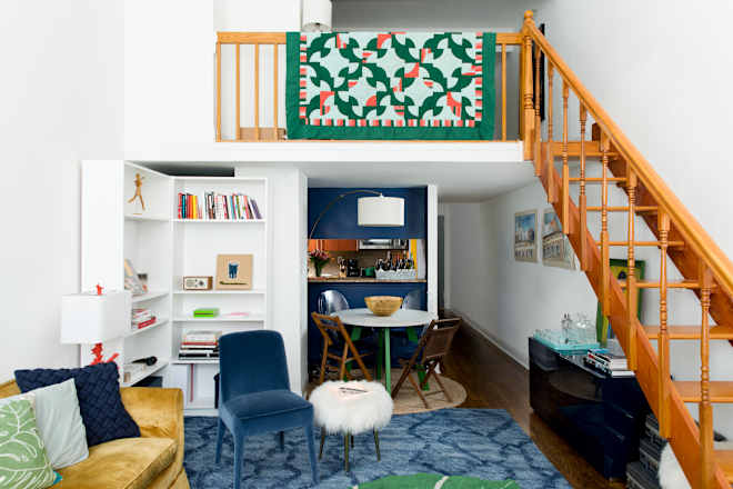 A Small But Sunny NYC Apartment Was Decorated with Community in Mind