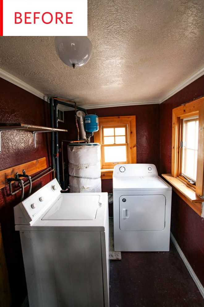 Before and After: A Cramped Porch Becomes a Pastel Laundry Paradise