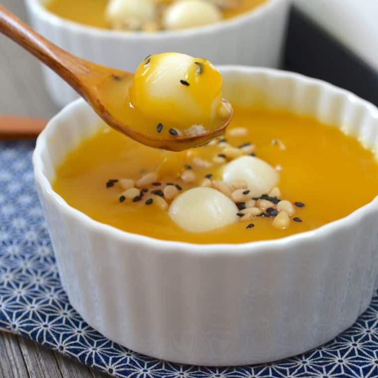 Korean Pumpkin Porridge with Rice Dumplings | 15 Easy Korean Recipes Perfect For Cold Evening