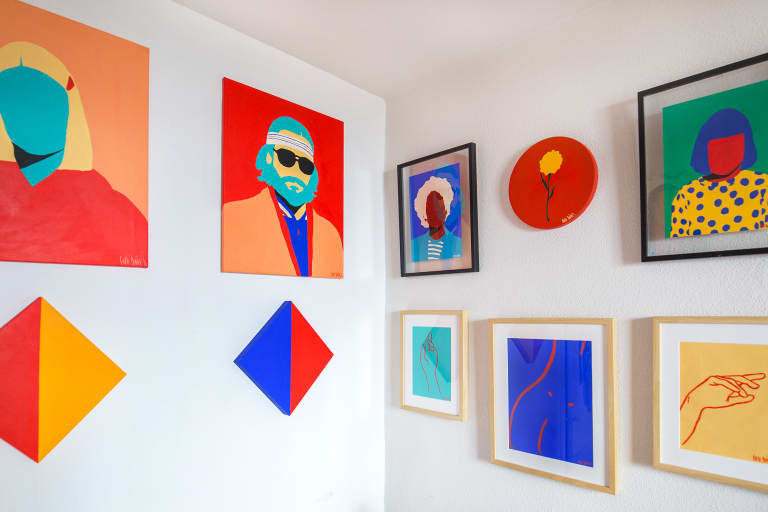House Tour Colorful Art In A Stunning Spanish Studio