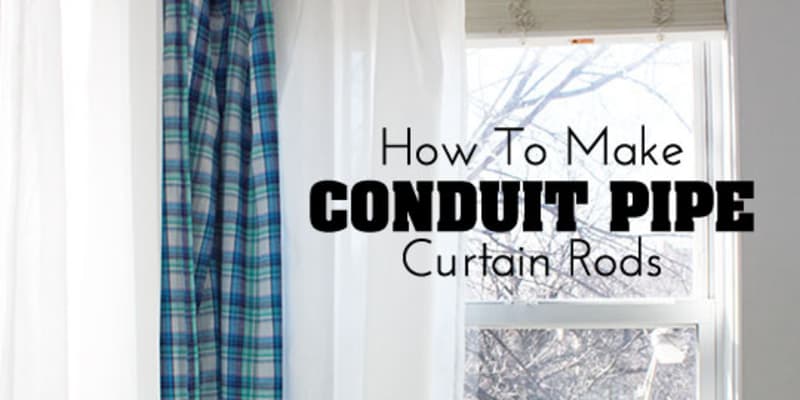 Diy Decor Project How To Make Conduit Pipe Curtain Rods