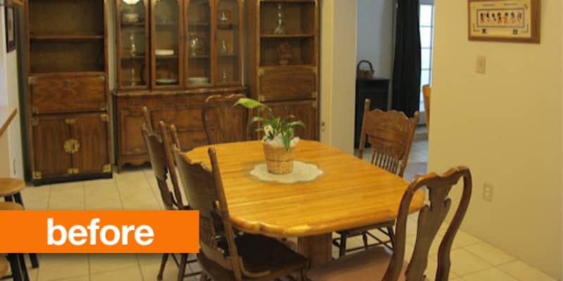 Before After Dining Room Goes From Dated To Dreamy Apartment