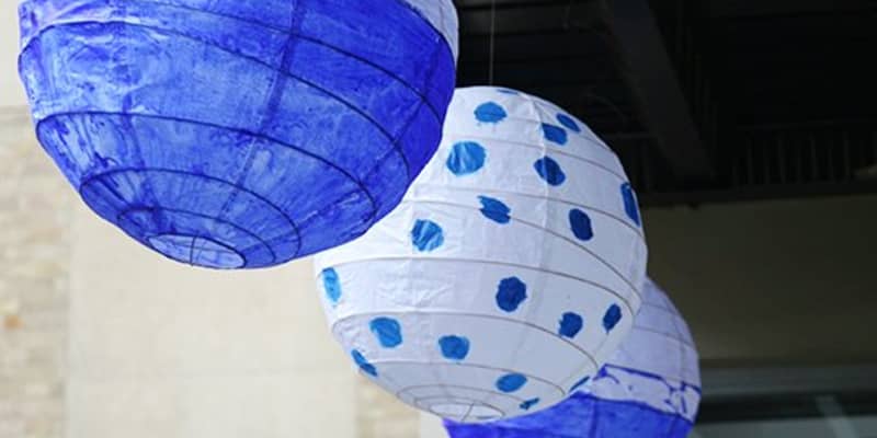 How To Make Dip Dyed Painted Paper Lanterns Apartment Therapy