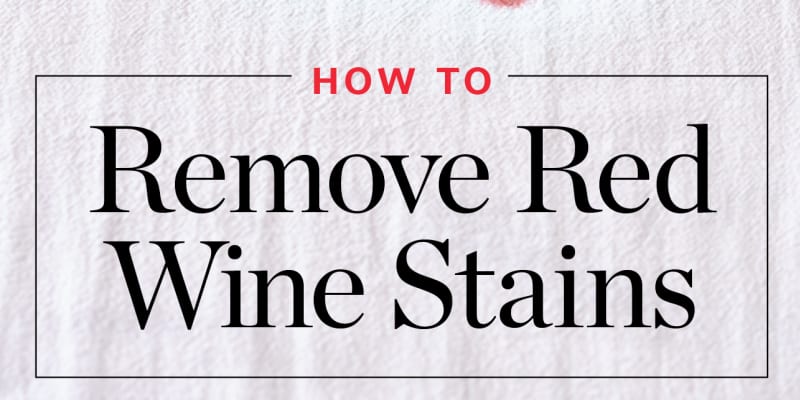 How To Get Rid Of Red Wine Stains Apartment Therapy