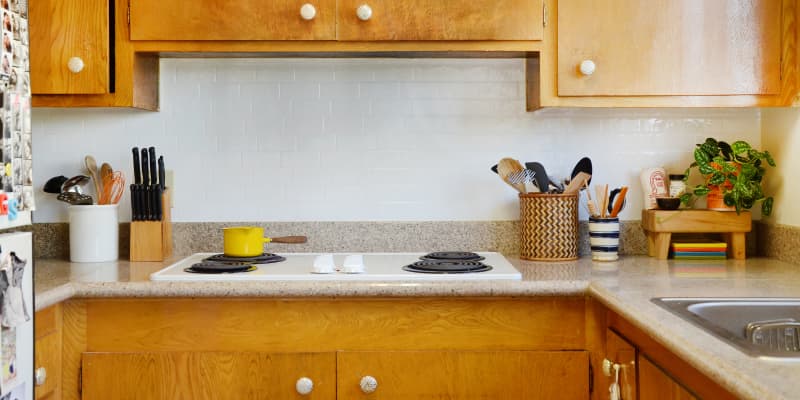 How Are They Holding up? Smart Tile Backsplash Review  Little House of  Four - Creating a beautiful home, one thrifty project at a time.