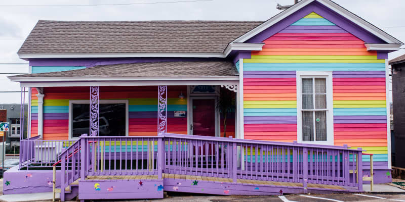 Rainbow House Is A Cute Nail Salon Apartment Therapy