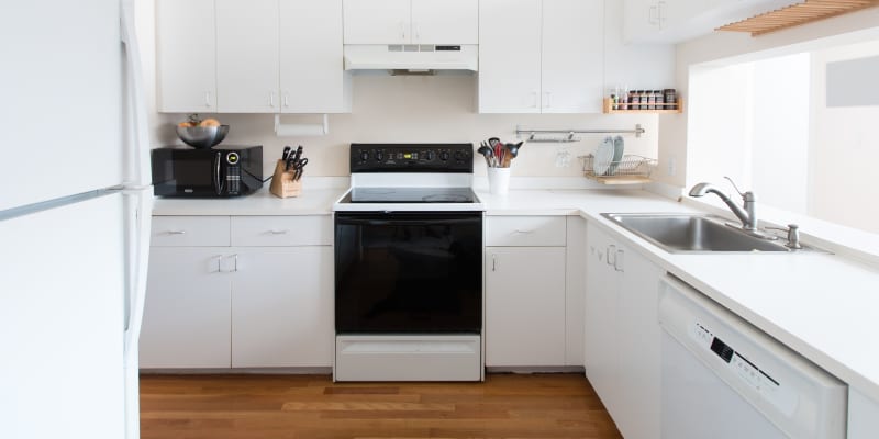 black fridge and stove for sale