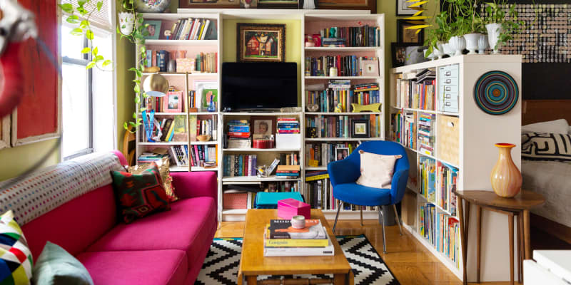 New York Studio Apartment Tour A Small Colorful Home Apartment