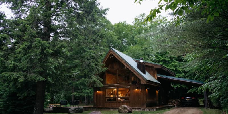 Cabin Rental Rustic Modern Design In Vermont Apartment Therapy
