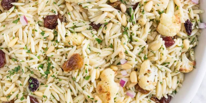 Recipe Orzo Salad With Roasted Cauliflower Pine Nuts And