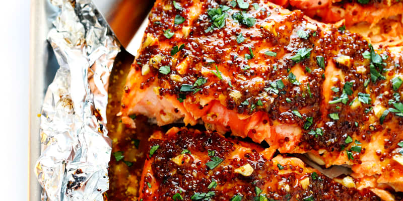 Gimme Some Oven S Honey Mustard Salmon In Foil Kitchn