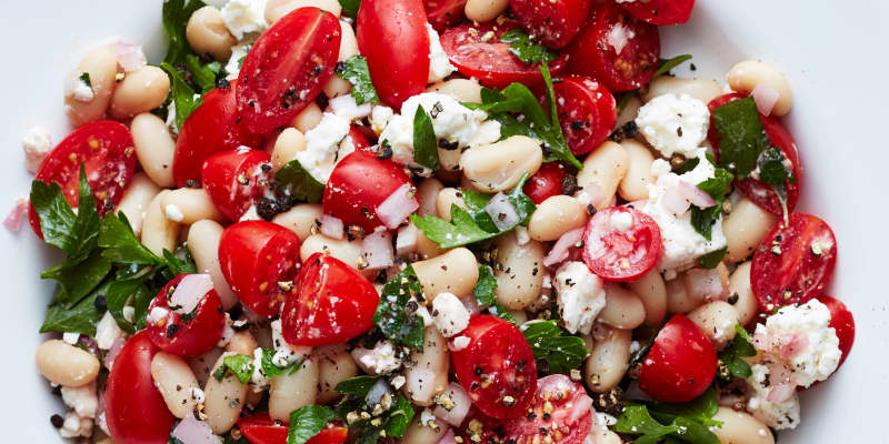 Tomato And Feta White Bean Salad Kitchn