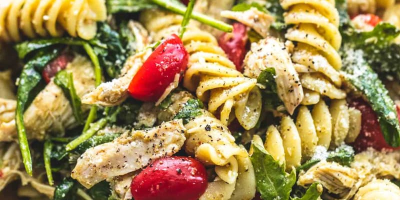 Pesto Chicken Pasta Salad Creme De La Crumb Kitchn