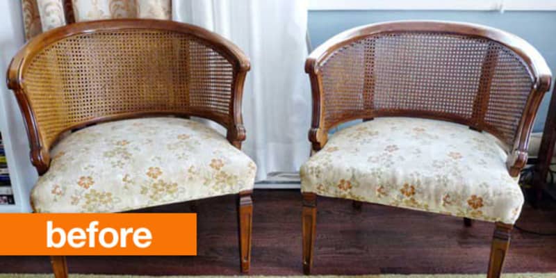 Used cane sale chairs