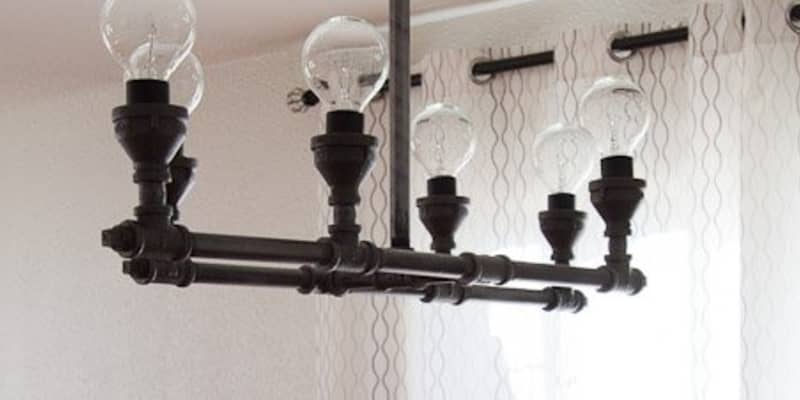 Industrial top pipe chandelier