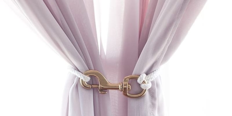 How to make curtain tie hot sale backs