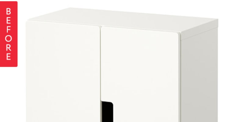 Before & After: IKEA STUVA Cabinet Becomes Built-In Desk