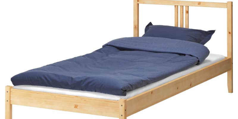 Ikea pine outlet twin bed frame