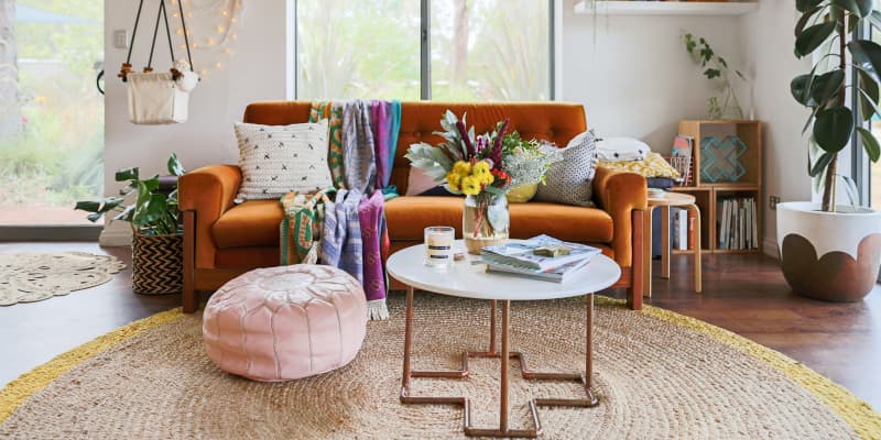 Mismatched chair and sale ottoman