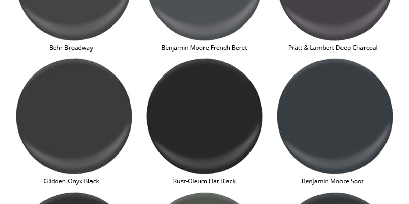 Benjamin moore discount black paint