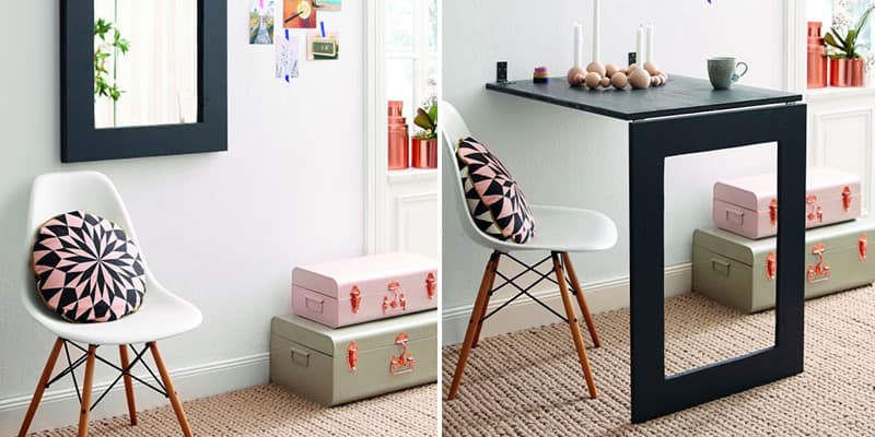 Hideaway dining table cheap and 4 chairs set