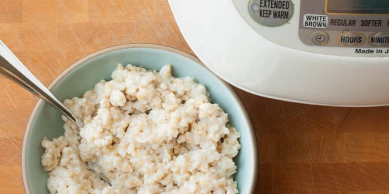 Instant zest rice store and grain cooker oatmeal