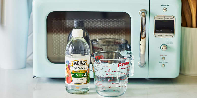 Vinegar in store microwave